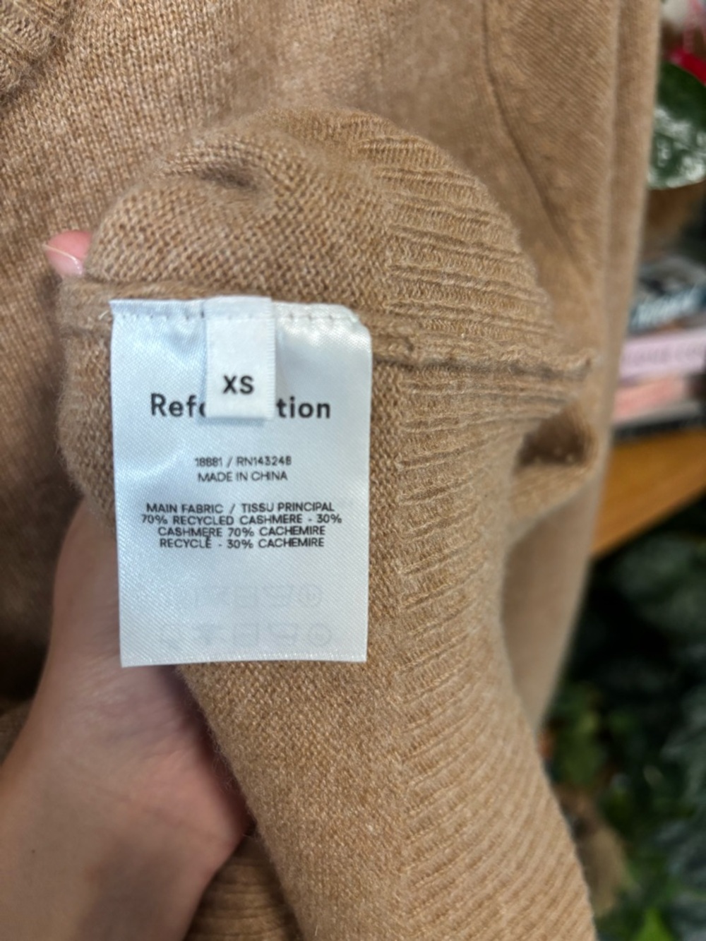 Reformation Camel Tan Crewneck Sweater | XS - Picture 4 of 5